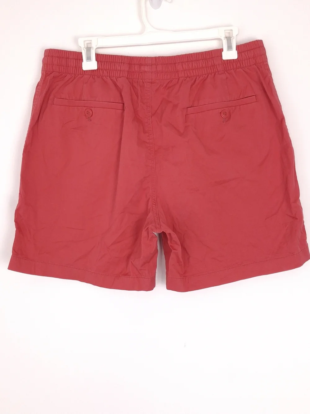 J. Crew Twill Drawstring Dock Shorts elastic waist retro preppy beach chino pink